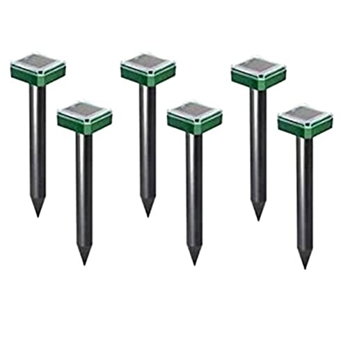 Asyduey 6PZ Outdoor Solar Ultrasonic Vibration Repeller Snake Repeller Mole Elettronico Snake Repeller per Garden Yard Farm, ECC Asyduey 6PZ Outdoor Solar Ultrasonic Vibration Repeller Snake Repeller Mole Elettronico Snake Repeller per Garden Yard Farm, ECC
