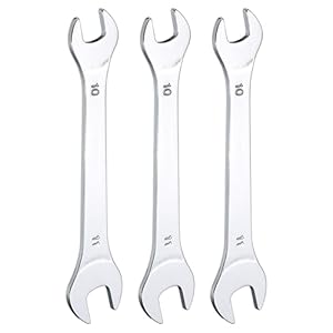 QUARKZMAN 3 Stück Doppelmaulschlüssel-Set 10x11mm