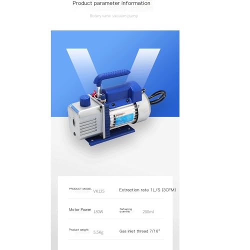 Bomba de vacío portátil para servicio de aire acondicionado - Bomba de vacío de alta eficiencia para HVAC y reparación automotriz miniatura 6