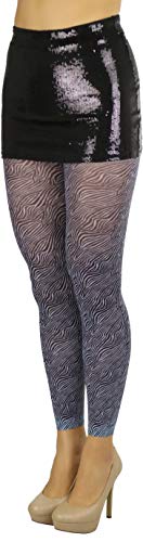 Image of ToBeInStyle Women's Footless Opaque Animal Zebra Tiger Tights Hosiery