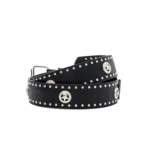 1PC Willow Studded Belt Leather Belt (with LED lights embedded in the belt)