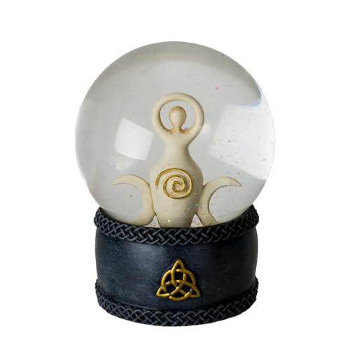 Pacific Giftware Spiral Goddess Water Globe with Hand Painted Celtic Knot Design Base Perfect for Home or Office Decor and Spiritual Gifts 5.38" Tall