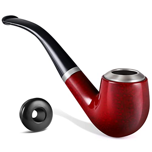 XAJH Fake Pipes, Novelty Tobacco Smoking Pipe, Prop Pipe for Costume, Detective Accessories for Halloween Stage Performance