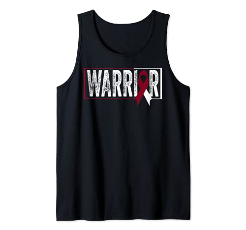 Throat Cancer Shirt Oral Head Neck Cancer Awareness Warrior Camiseta sin Mangas