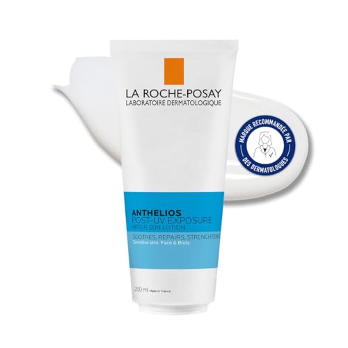 La Roche Posay Sensitive After-Sun Milk for Sensitive Skin, Intensive Moisture, with Panthenol, Thermal Water and Glycerin, Anthelios Post UV, 200 ml