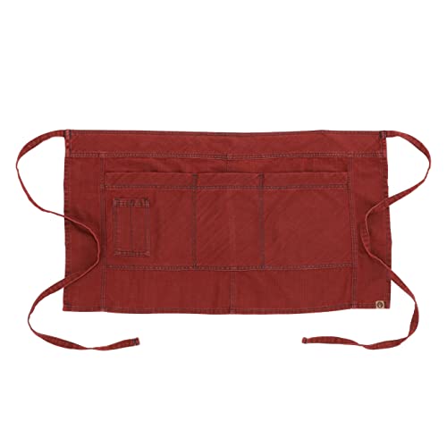 Chef Works Uptown Half Bistro Apron, Red/Navy, One Size #TOP6