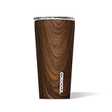 Corkcicle Classic Tumbler - Keeps Drinks Cold for 9 Hours & Hot for 3 - Triple-Insulated Stainless Steel - Holiday Tumbler Gift - 16 oz - Walnut Wood