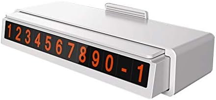 Car Number Parking Telephone Numbers Moving License Plate Card Night Light Digital