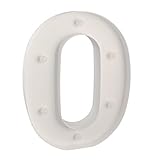 Ruilogod Plastic Pub English O Letter Alphabet Free DIY Hanging LED Light White (id: 2d3 dd7 8e8 2bc 60e