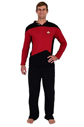 Star Trek TNG Command Red Men's Pajamas Set: X-Large