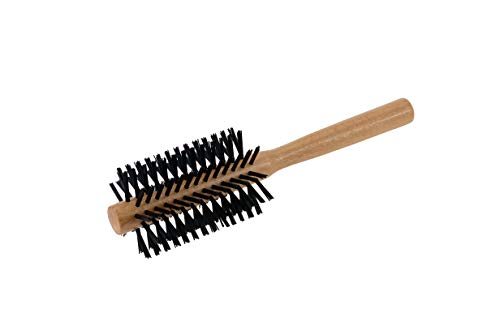 ZKMAGIC Escova Redonda Madeira Cerda Hair Bonitinho Marilu Preta Hair Bonitinho Marilu