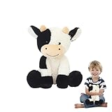 Kuh-Plüschtier – PP, Baumwoll-Plüschtier mit Kuh, Rinderspielzeug zum Entspannen und Kuscheln, ideal für einen Vergnügungspark, ein Zentrum für frühzeitige Erziehung oder als Andenken