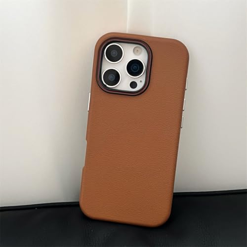 Coque silicone couleur bonbon marron pour iPhone 15 Pro Max