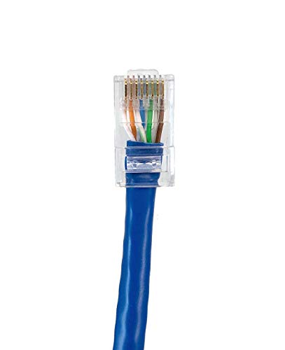 Micro Connectors 1 Foot Cat6 Non Booted Utp Rj45 Patch Cable Blue (10 Pack) #TOP2