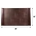 Dacasso Bonded Pad with Side Rails Luxury Leather Desk Blotter for Writing, 30 x 18, Brown