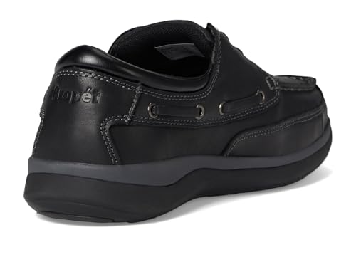 Image of Propet Mens Pomeroy Boat Casual Shoes - Black