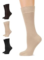 Dark Brown / Beige / Charcoal (3 Pairs)