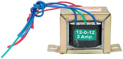 Electronic Spices 12-0-12 3A Center Tapped Step-down Transformer (12V/24V)