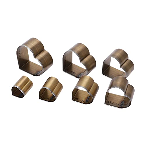 Troqueladora de cuero, troquel de corte de cuero de acero con alto contenido de carbono Creación rápida de prototipos Operación simple Forma de corazón para bricolaje Cuero para hacer cinturones Cover