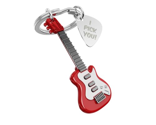 METALMORPHOSE - Porte-clés Guitare - Porte Clé Instrument de Musique - Cadeau Original Homme et Femme