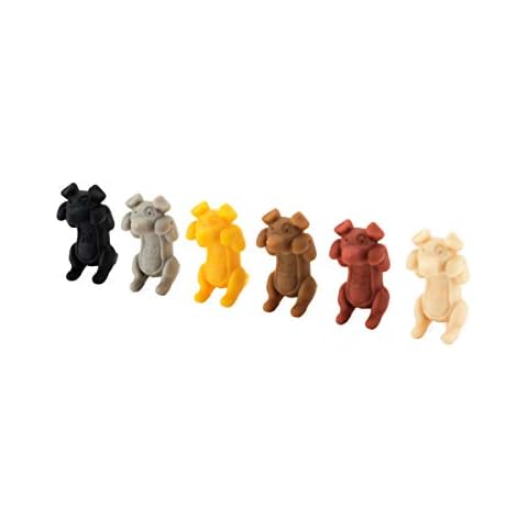 True Zoo Spot On Wine Charms, Silicone Dog Drink Markers, Fits Glasses and Cans, Dishwasher Safe, Multicolor, Set of 6 Cover