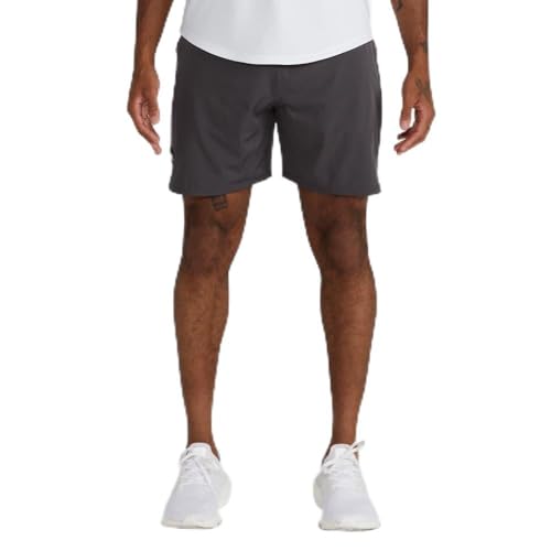 BYLT Men’s Active Shorts - 5 Inch Linerless - Gym Pants with Zipper Pockets, Running Shorts, Quick Dry Athletic Wear - Charcoal Large