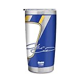 Rico Industries NASCAR Racing Chase Elliott No. 9 20oz Stainless Steel Tumbler with Lid - Great For Coffee, Tea, Water or Cocktails