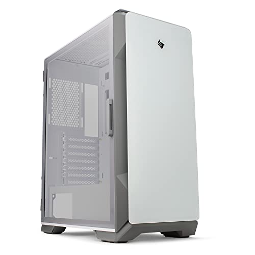Gabinete Gamer Pichau Pouter 3 Lateral De Vidro Branco, PG-P03-WT