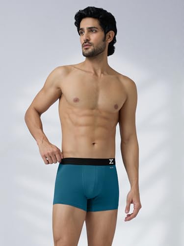 Image of XYXX Men's Aero Super Combed Cotton Regular Fit Solid Antimicrobial Trunks with No Marks Waistband (Pack of 3)