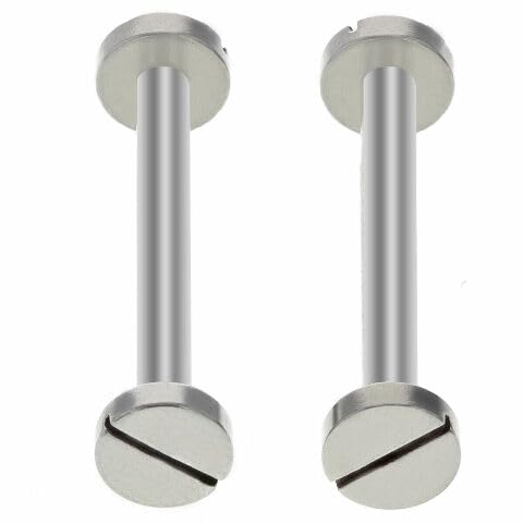 Ewatchparts Screw & Tube Pin Compatible With 42mm Cartier Pasha Seatimer Watch Lug 22mm Stainless Steel