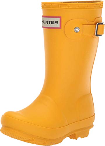 Hunter Original Kids' Classic Rain Boot (Little Kid/Big Kid) Yellow 5 Big Kid M