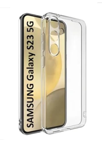 Image of Dashmesh Shopping Case for Samsung Galaxy S23 5G Transparent Scratch Resistant Protective Clear Phone Soft Silicone Slim Case Cover for Samsung Galaxy S23 5G (Transparent)