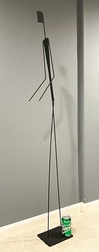 Estatua metálica Linebreaker Hombre Delgado minimalista 57in miniatura 5