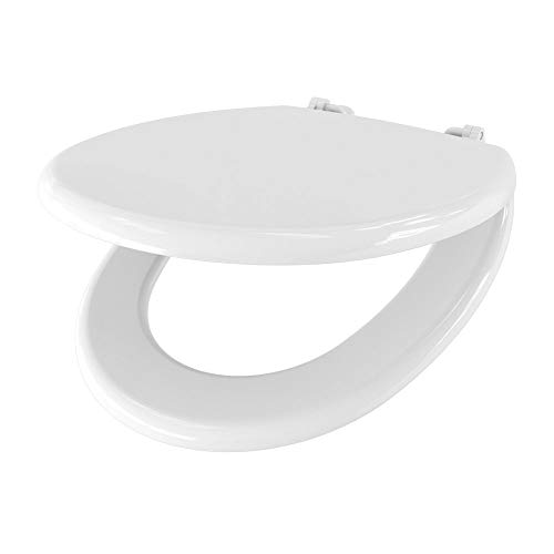Malaga plastique plastique Lunette WC à charnières de toilette antibactérien Couvercle