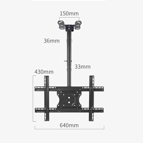 Support de montage TV plafond pour supprimer les reflets et le manque de place