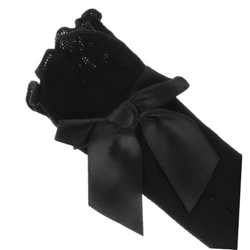 4 Pairs of Girls Knee High Socks Lace Trim and Bow Decor Kids Decorative Over Calf Socks for Outdoor Wear Cute Children’s Stockings3