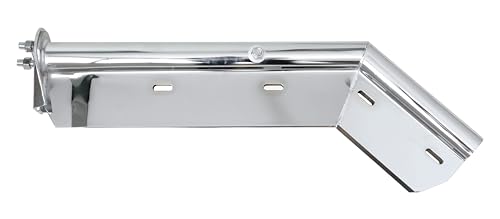 Chrome Angled Spring Loaded Mud Flap Hanger,Round Tube Style, 1-1/8" Bolt Spacing,28" Length.with 7 inch Enhanced Spring Inside. by TBOZZ - Image 7