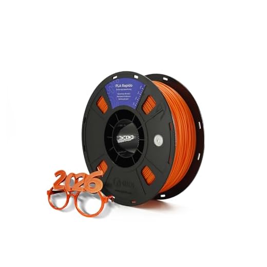 QIDI Official PLA Rapido 3D Printer Filament 1.75mm Red, 1KG (2.2lbs) Spool - High-Speed Printing Compatible, Fits Most FDM 3D Printers