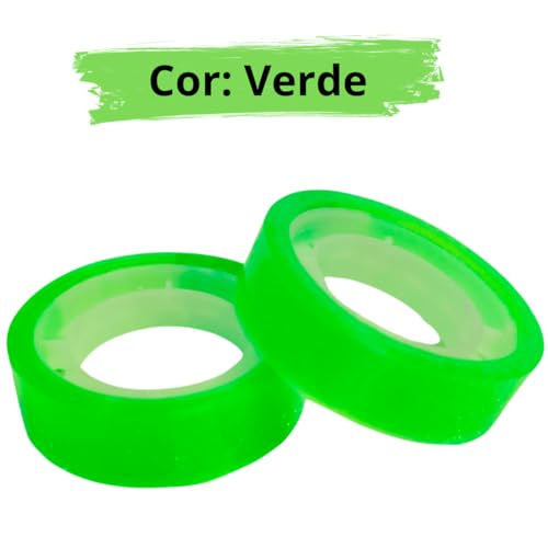 TN Office - FITA ADESIVA 12 X 10 COLORIDA NEON TRANSPARENTE C/12UN - TN