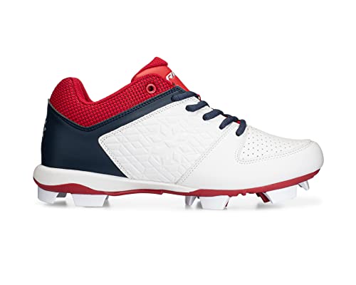 RIP-IT Women's Diamond Softball Cleat Size 7.5 - Red/White/Navy