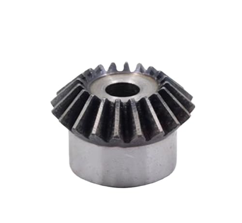 Bevel Gear Pinion Hardware Mechanical 1pcs 0.5M 1M Bevel Gear 15 16 18 20 22 25 30 35 40 Teeth 1:1 90 Degrees Meshing Angle Metal Drive Gear(1M 40T (Bore 6mm))