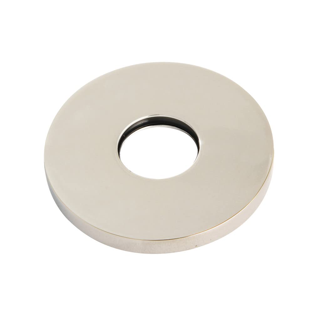 Flange de latón macizo Kingston Brass K151F6 acabado níquel pulido de lujo