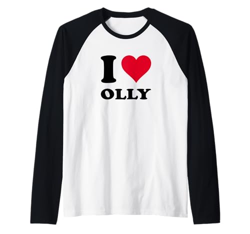 Me encanta Olly Camiseta Manga Raglan