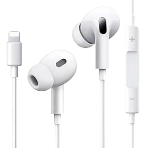 iPhone Kopfhörer mit Kabel【MFiZertifiziert】In Ear kabelkopfhörer für iphone mit mikrofon und Lautstärkeregelung, HiFi Audio Stereo Ohrhörerl for iPhone 14/13/12/11/X/XR/8/7 Kompatibel mit iOS System