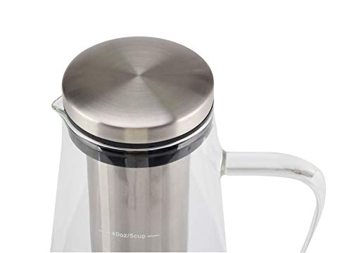 Magicafé Cold Brew Coffee Maker - Tea Infuser With Spout Tight Iced Brewing Glass Carafe 40Oz #TOP2