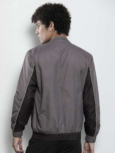 Image of The Indian Garage Co Men Regular Fit Colorblocked Wind Cheater