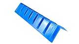 48” Vee Board Corner Protector – Heavy Duty HDPE with 7 Strap Slots Fits Up to 4.5” Straps – 8.25” x 8.25” x 48” Cargo Guard for Flatbeds and Tarps | CasterHQ