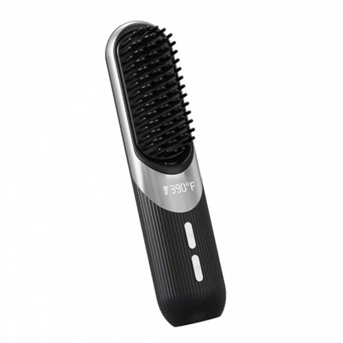 Cepillo alisador de cabello inalámbrico mini para cabello corto miniatura 1
