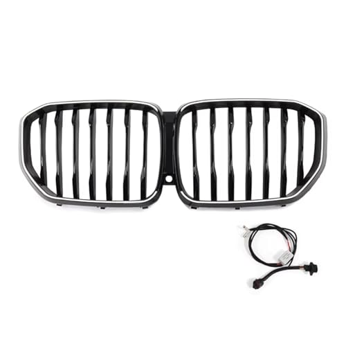 Calandre lumineuse pare-chocs avant compatible avec BMW X5 M50d 2018 à 2023 Style 1