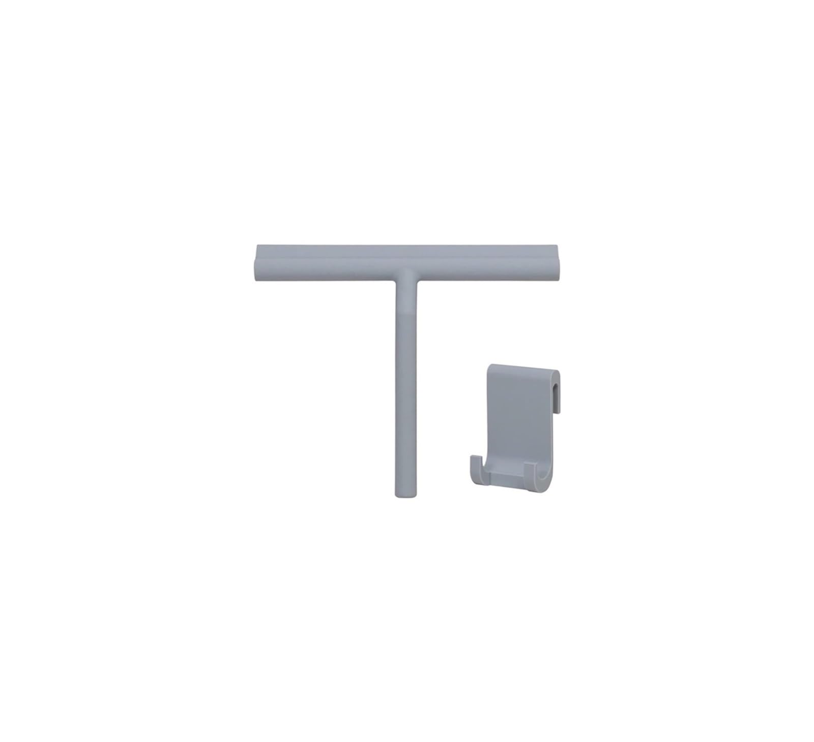 Multicolor Silicone Squeegee with Hook for Shower Mirror(Grey With Hook)
